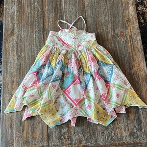 Colorful Geometric Kids Dress